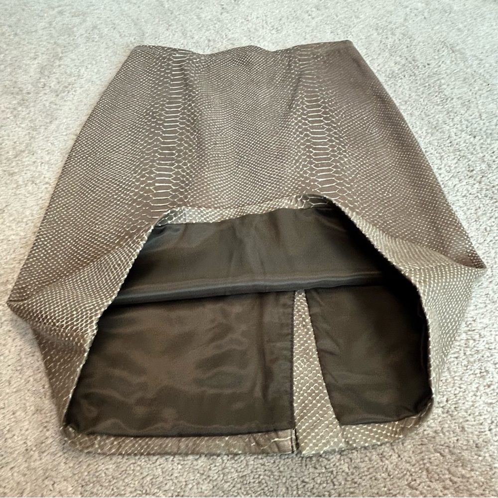 Bcbgmaxazria Taupe Brown Python Snake Print Genui… - image 8